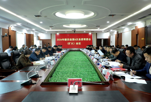 2026年新田县第6次县委常委会（扩大）会议召开