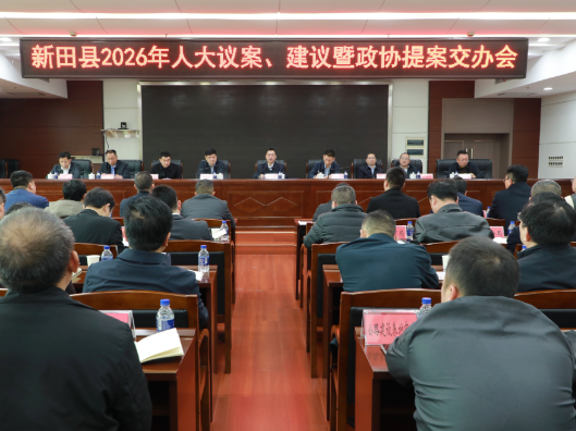 新田县2026年人大议案、建议暨政协提案交办会召开