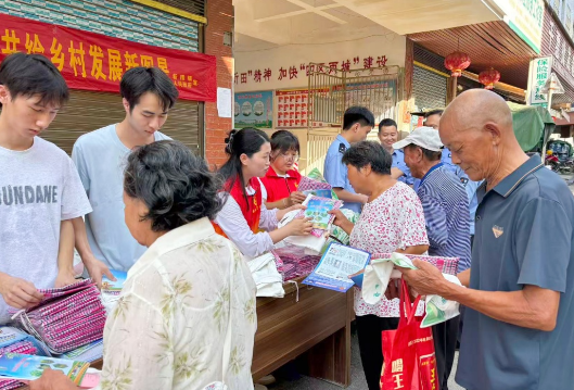 新隆镇：主题党日搭平台 赶圩宣传促农普