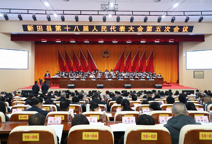 （闯新路 开新局）新田县第十八届人民代表大会第五次会议二次全会召开