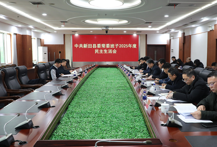 新田县委常委班子召开2025年度民主生活会