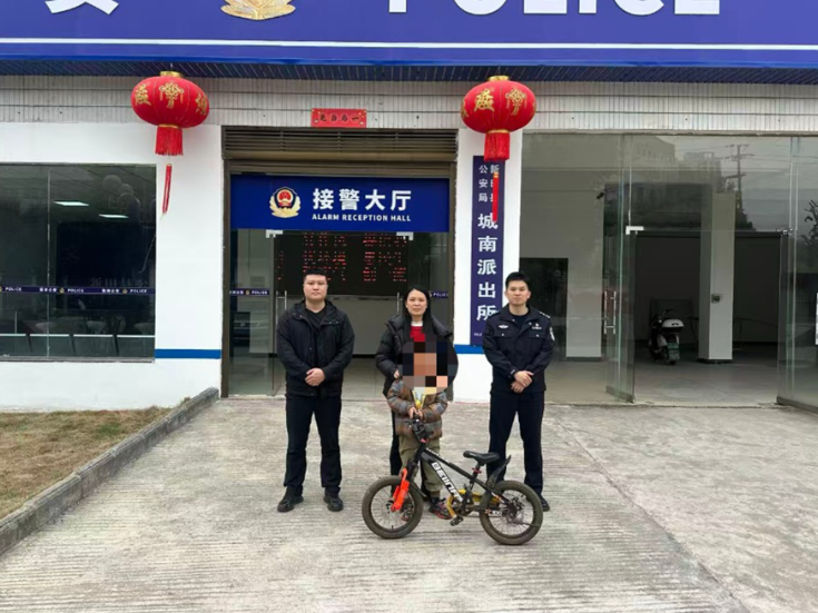 新田公安快速找回被盗自行车获群众点赞