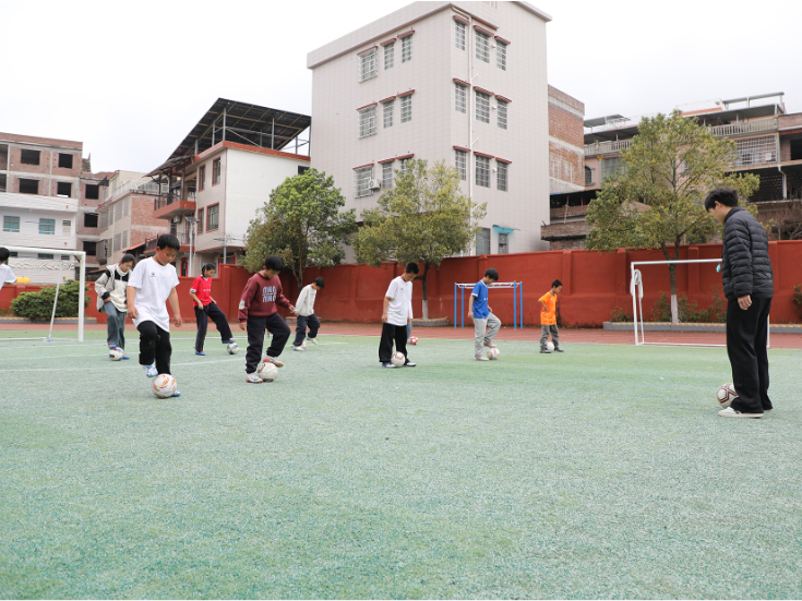 新田：绿茵梦“种”进乡村心田