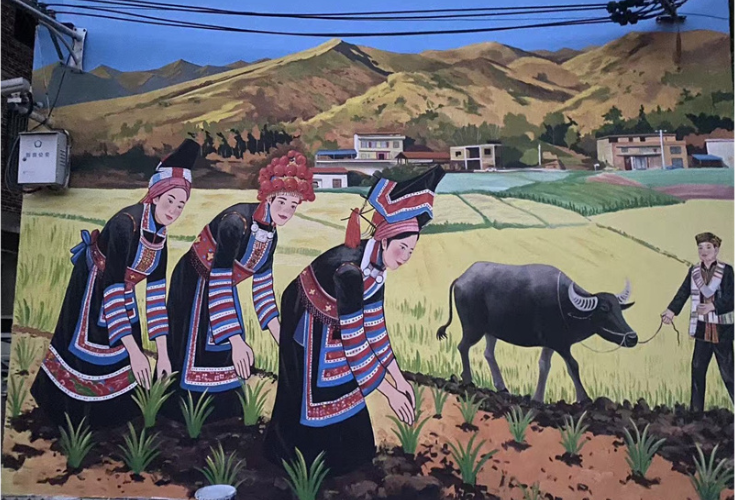 上里沅村：特色墙绘绘就乡村振兴新画卷