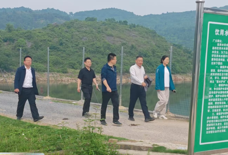 省水利厅检查组来新检查水利安全生产和防汛备汛工作