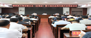 新田县工商联（总商会）第十四次会员代表大会预备会议和主席团会议召开