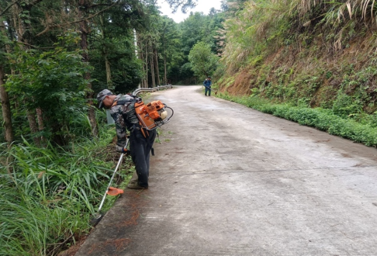 门楼下瑶族乡竹林坪村：割灌除草清道路 美化环境护通行