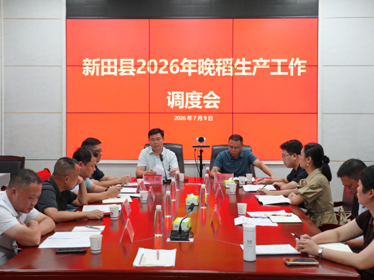 新田县2026年晚稻生产工作调度会召开