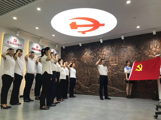 梅溪湖街道举行新党员入党宣誓仪式