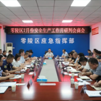 零陵区召开2025年应安委第三次全会暨7月份安全生产工作月研判会商会议