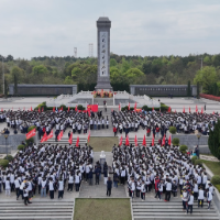 永州市烈士纪念园:清明缅怀氛围浓厚 红色精神薪火相传
