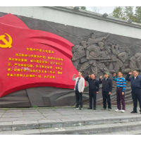 追寻红色足迹 传承革命精神——邮亭圩商会赴红六军团画眉山旧址开展主题党日活动