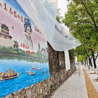 全国入围选手齐聚零陵 热情投入墙绘现场创作