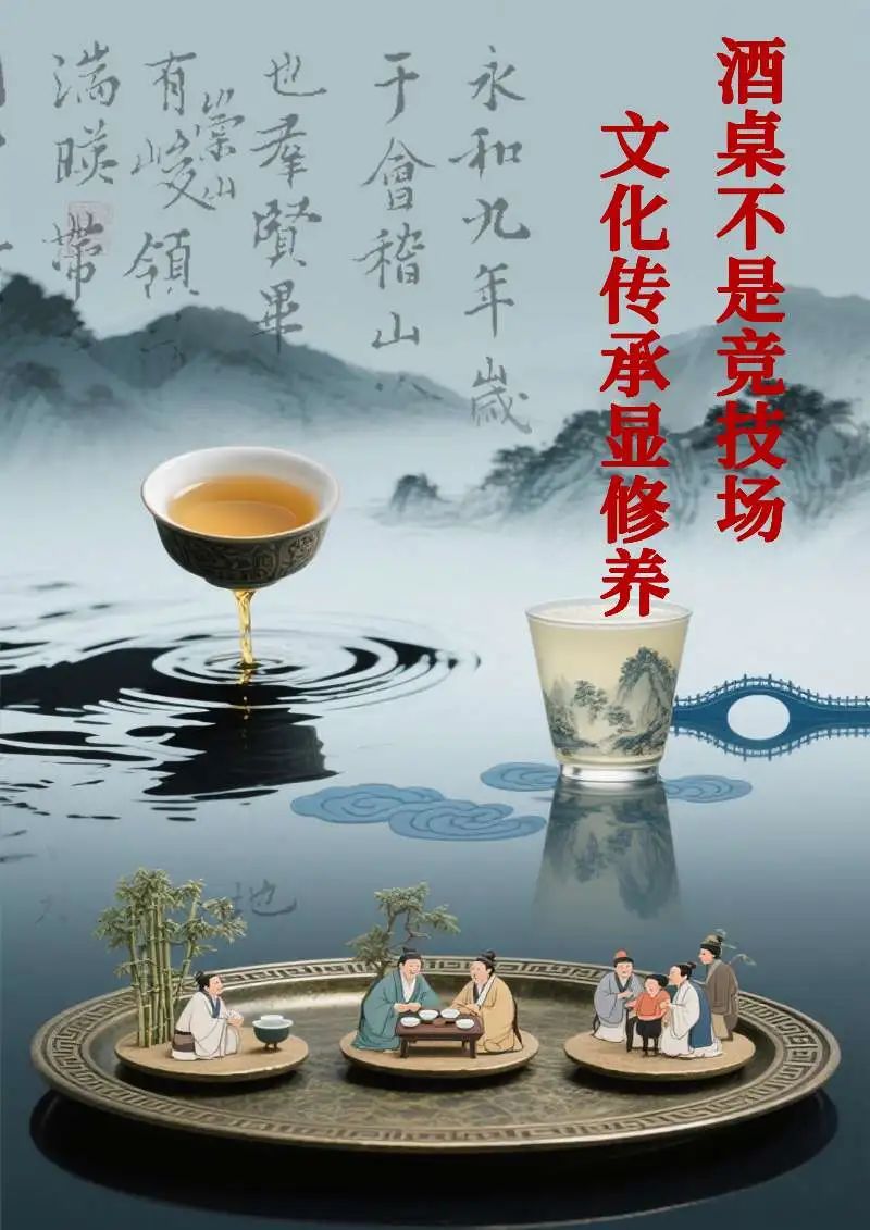 社会责任类：酒桌不是竞技场，文化传承显修养——拒绝劝酒拼酒，展现文明风度。