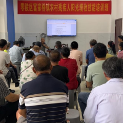 农技培训强本领，阳光帮扶助增收——富家桥镇开展残疾人阳光增收实用技术培训
