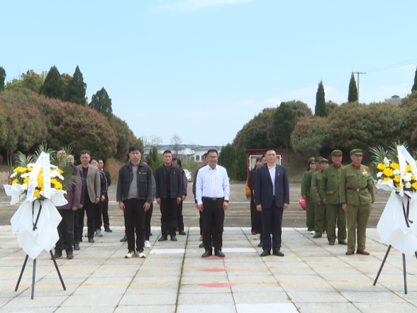 衡南县退役军人事务局开展“追寻·2026·清明祭英烈”主题祭扫活动