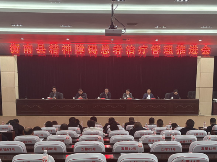 衡南县召开精神障碍患者治疗管理推进会