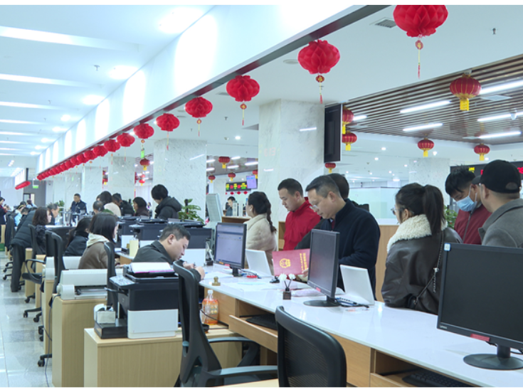 新年开工第一天 衡南县政务服务中心全员到岗干劲足