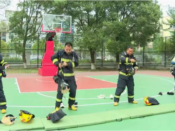 衡南县23支乡镇专职消防队竞技比武 淬炼基层消防救援本领