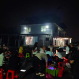 衡南县云集街道滨河社区开展公益电影放映活动