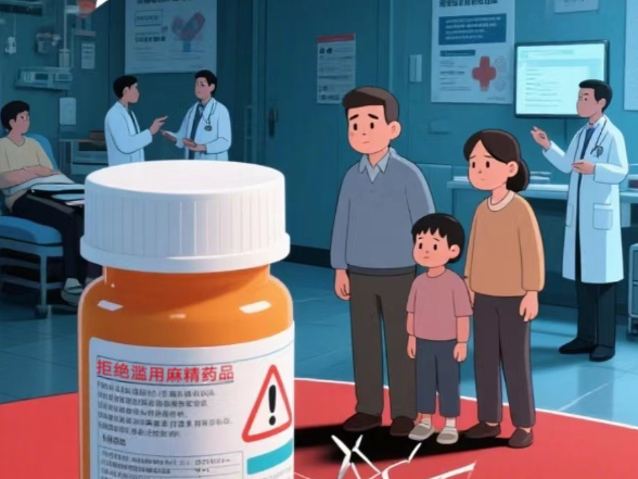 全民禁毒宣传月｜海报《合理用药，拒绝滥用麻精药品》