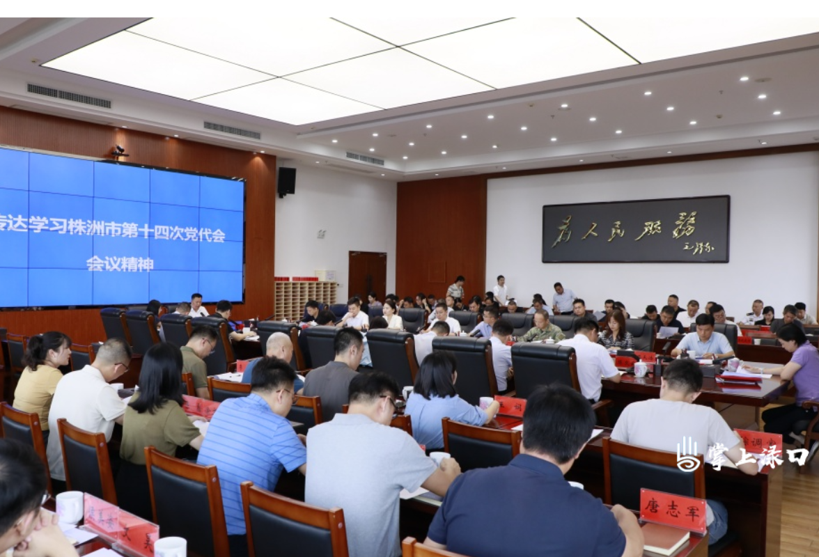 渌口区传达学习株洲市第十四次党代会精神 
