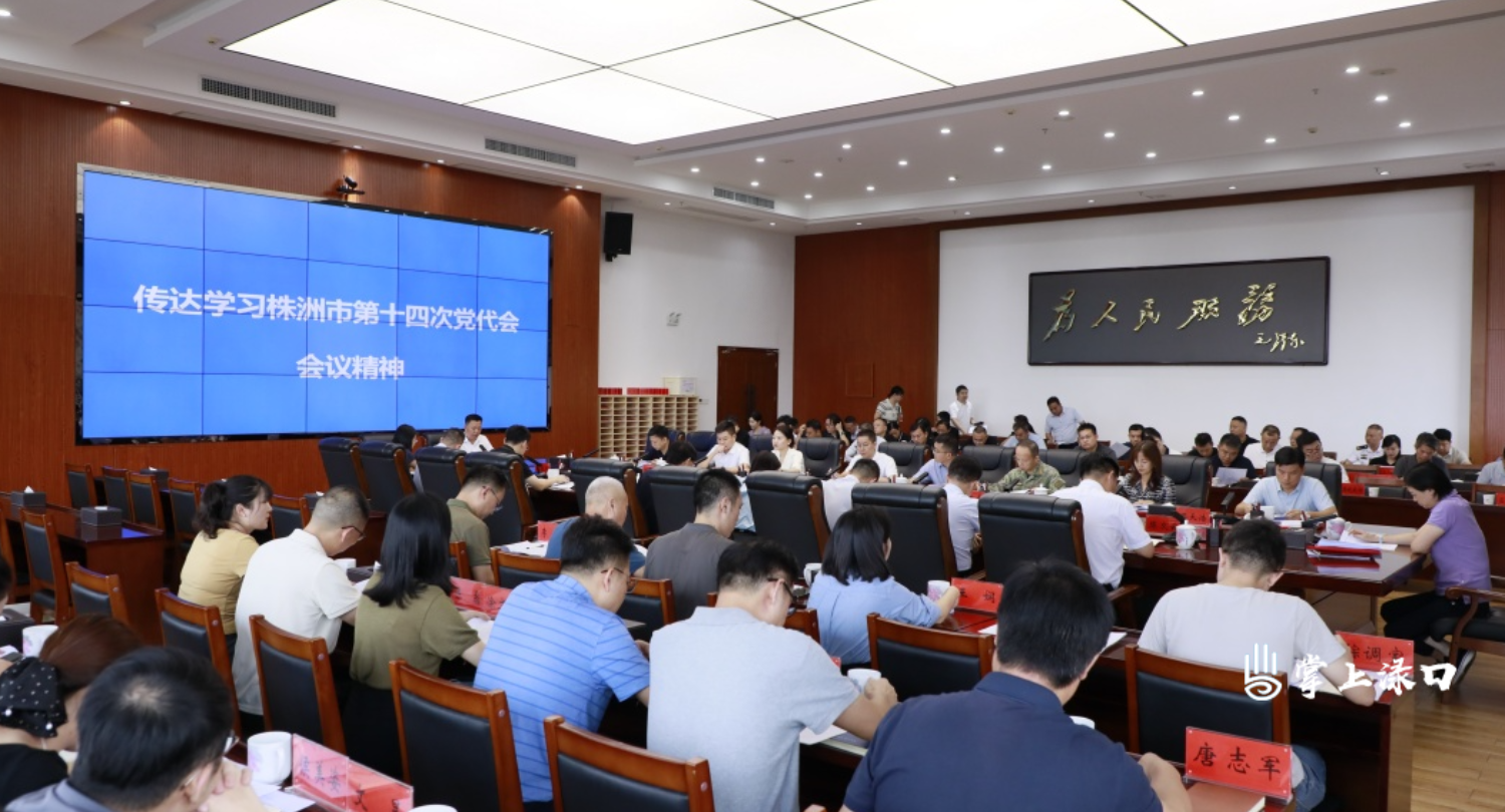 渌口区传达学习株洲市第十四次党代会精神 