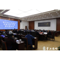 渌口区政府党组召开2020年度民主生活会