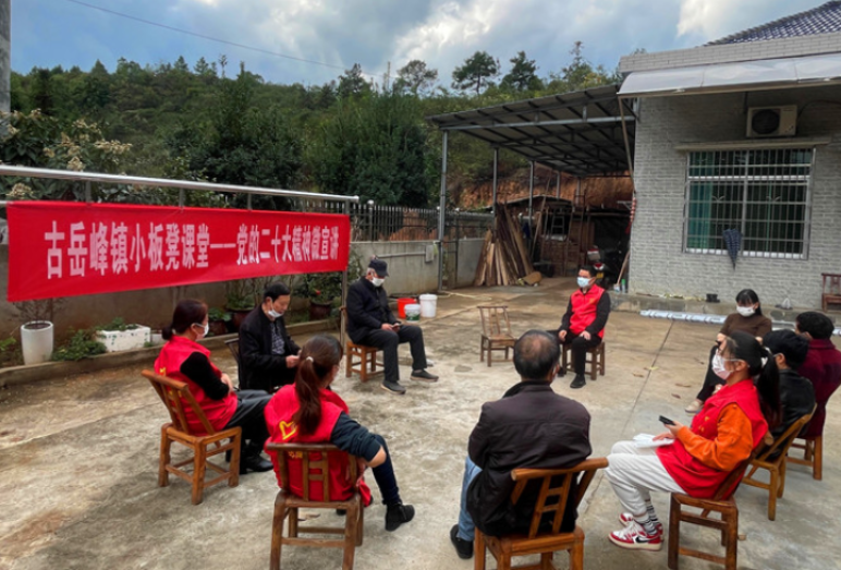 古岳峰镇“以诗为媒”宣讲党的二十大精神