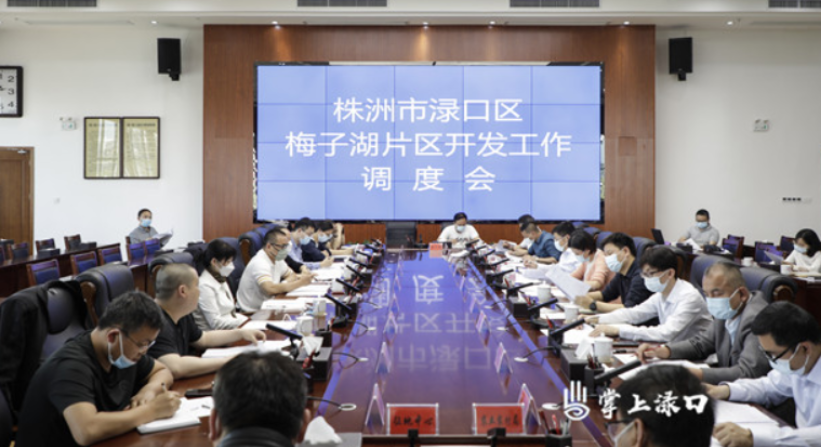 梅子湖片区开发工作调度会议召开