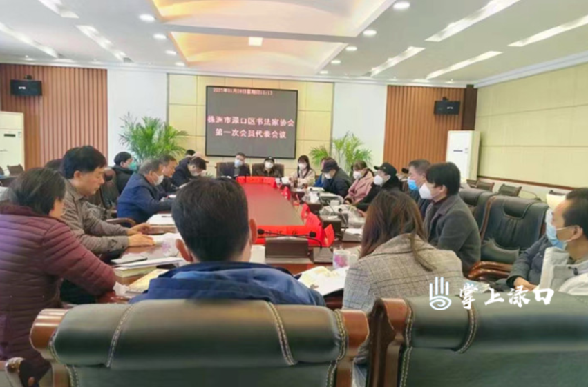 渌口区书法家协会召开第一次会员代表大会