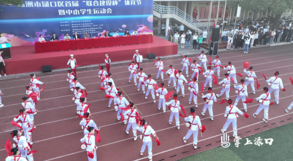 渌口区首届“联合建设杯”体育节暨中小学生运动会开幕
