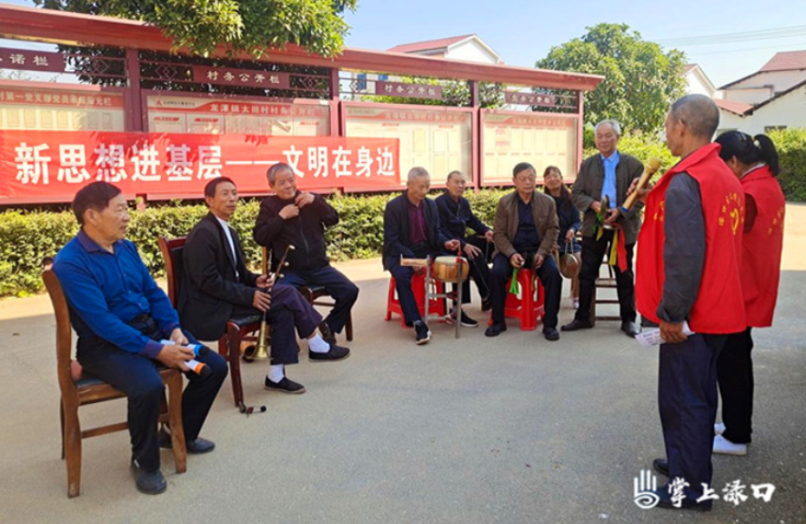 龙潭镇太田村老年协会开展党的二十大精神宣讲活动