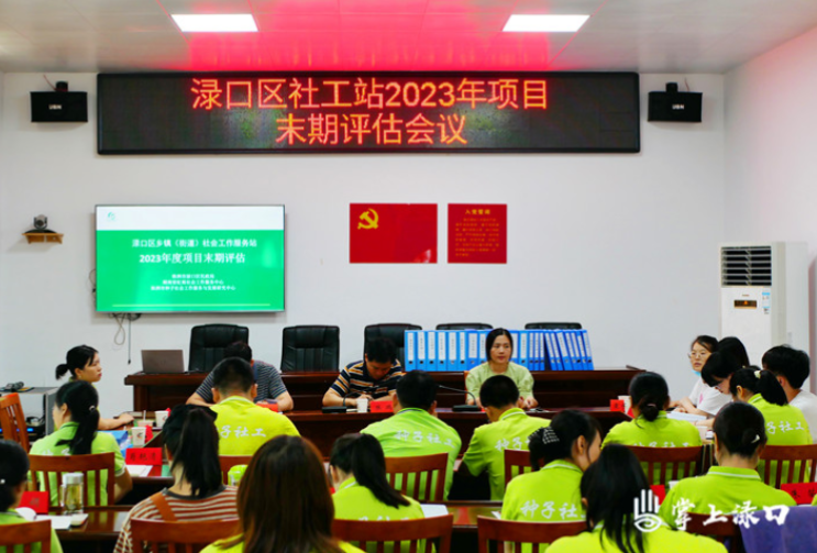 渌口区乡镇（街道）社会工作服务站2023年项目末期评估会议召开