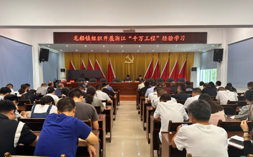 【作风建设年】龙船镇：深学“千万工程”经验 全面推进乡村振兴