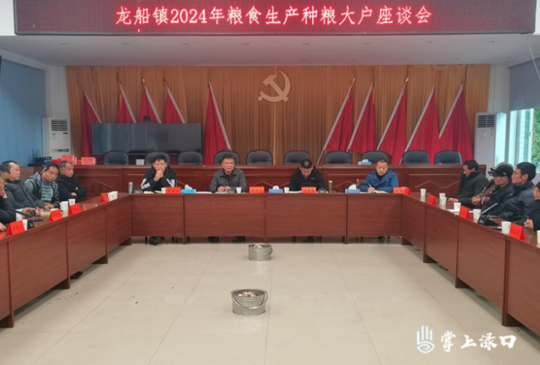 龙船镇召开2024年度粮食生产种粮大户座谈会