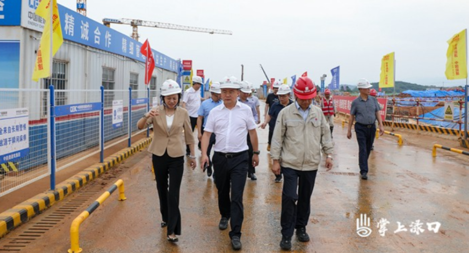 省重点建设项目事务中心一行来渌口区调研大唐华银株洲2×100万千瓦扩能升级改造项目