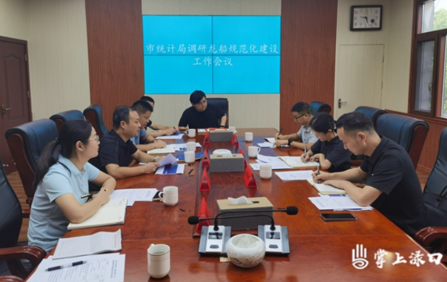 株洲市统计局一行来渌口区指导统计规范化建设工作