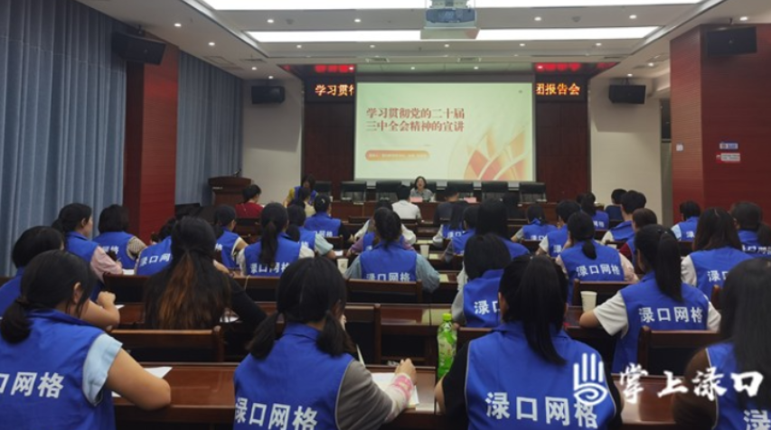 学习贯彻党的二十届三中全会精神区委宣讲团在网格化管理服务中心宣讲