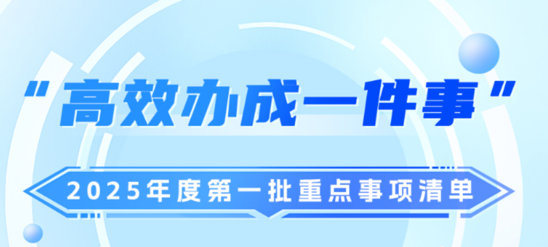 惠及你我！“高效办成一件事”2025年度第一批重点事项清单来了！