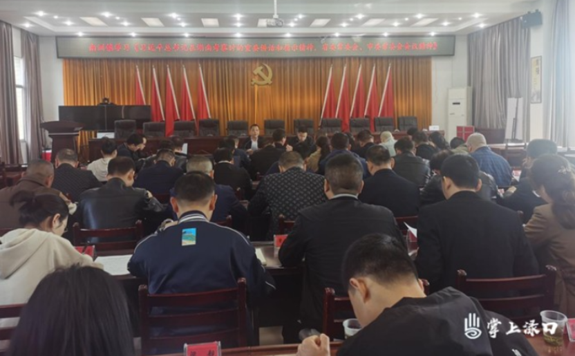 南洲镇传达学习习近平总书记在湖南考察时的重要讲话和指示精神