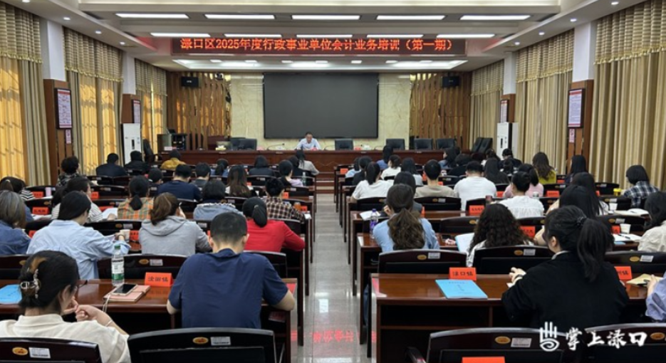 渌口区财政局组织开展行政事业单位会计业务培训