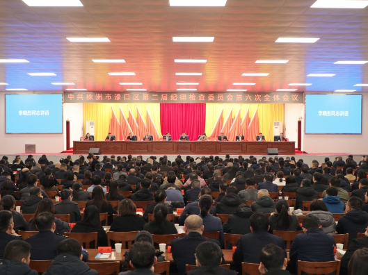 渌口区第二届纪委第六次全体会议召开 李晓彤讲话 赖晓智主持