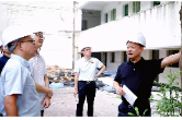 李晓彤调研渌口区五中（含初中部）暑假维修改造项目