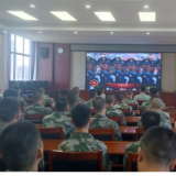 强军信念凝聚人心 渌口区人武部集中观看阅兵仪式