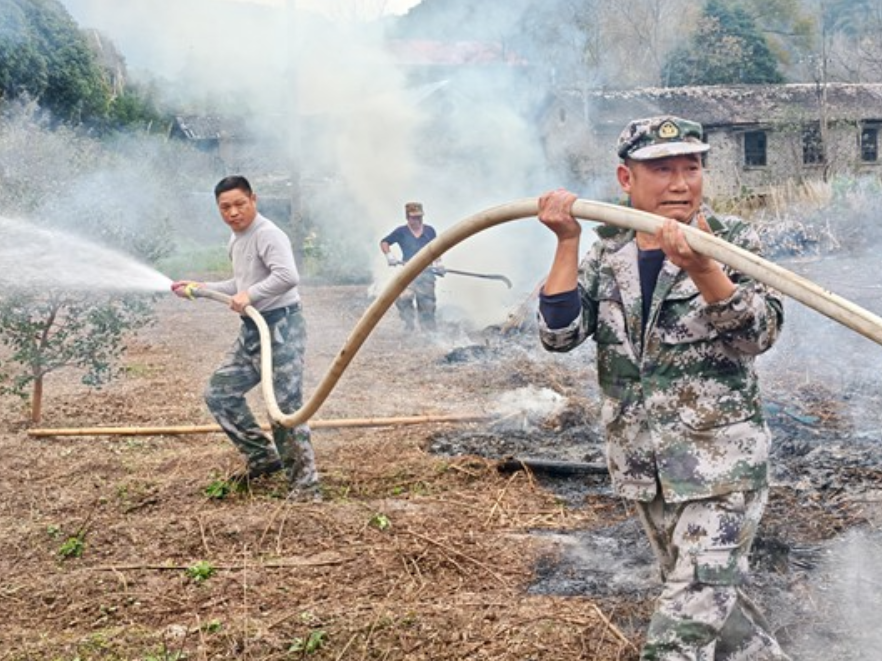 双牌五星岭林场开展森林防灭火应急演练