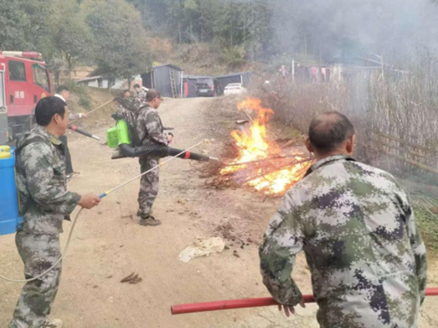 双牌麻江镇开展春季森林火情实战演练 以练促战筑牢生态安全防线