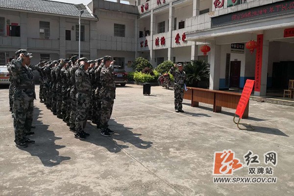 双牌何家洞开展基干民兵点验