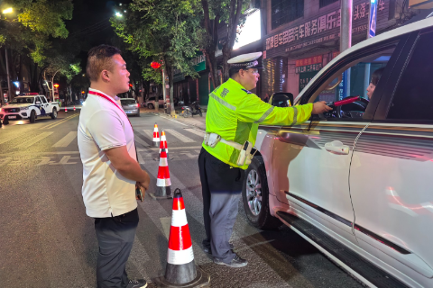 双牌：警纪联动严查酒醉驾 筑牢道路交通安全防线
