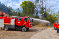 双牌县江村镇组织开展森林火情早期处置应急实战演练